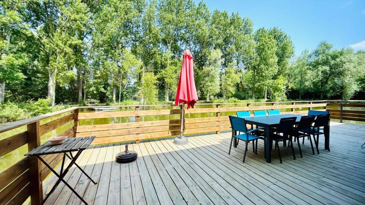 Chalet Avec Terrasse Sur Pilotis Vue Sur L'Etang Rue  Exterior photo